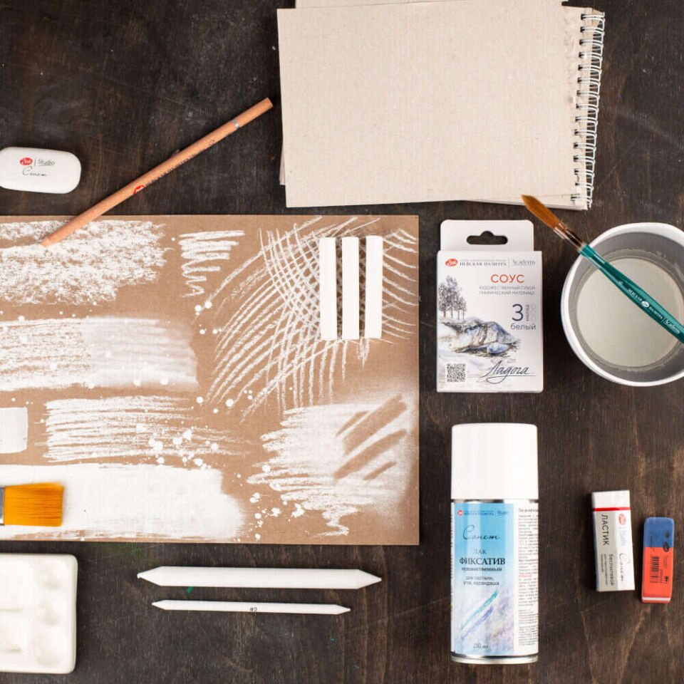 Güven Art St.Petersburg Ladoga Grafik Çizim Tebeşiri White Sauce 2711422298