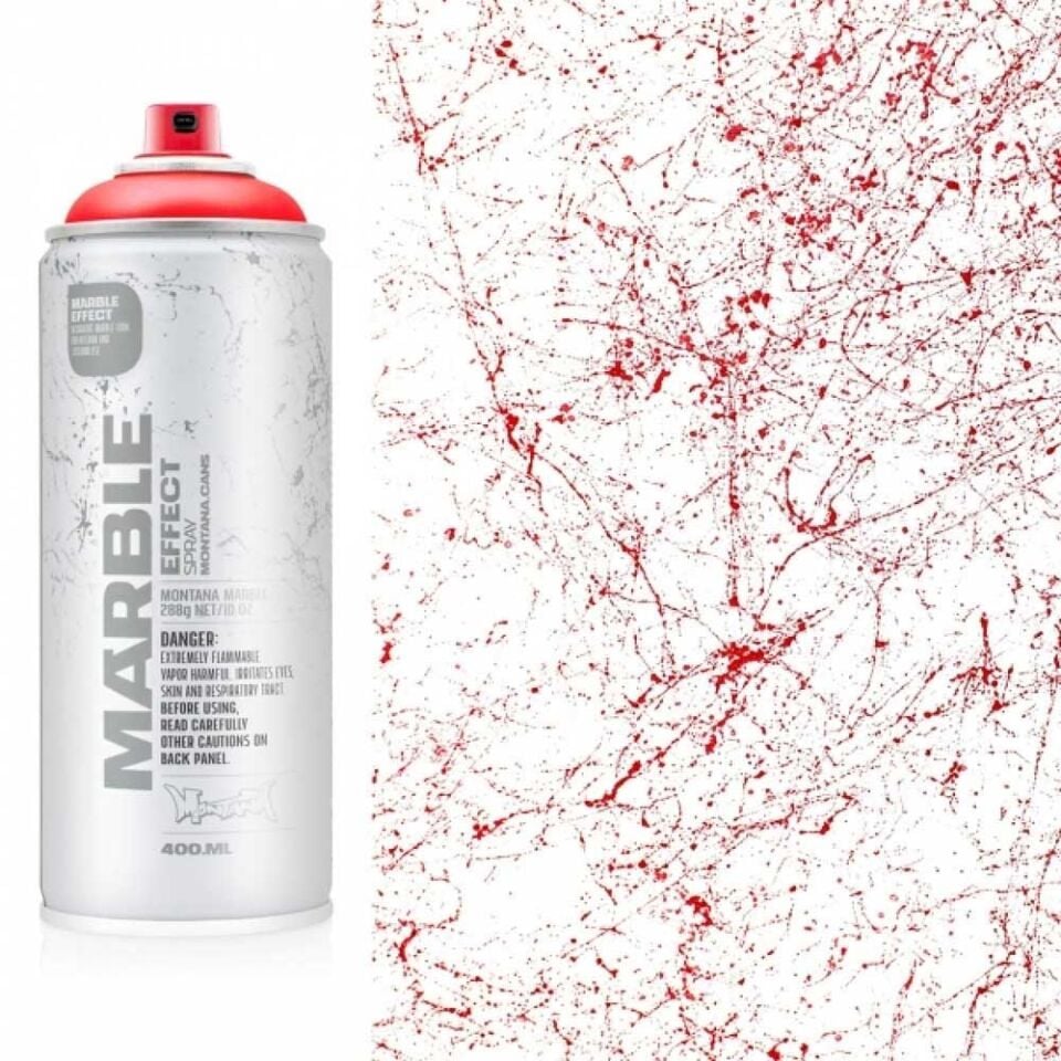 Montana Effect Marble Sprey Boya 400 Ml Red Em300