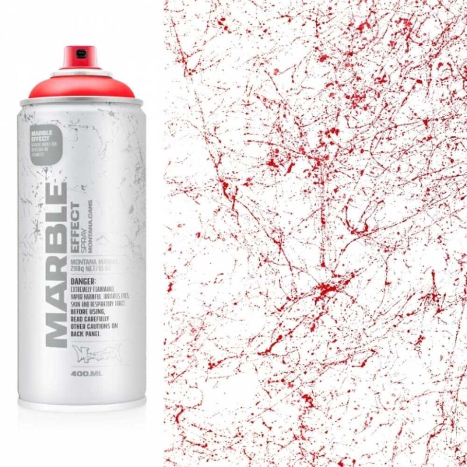 Montana Effect Marble Sprey Boya 400 Ml Red Em300