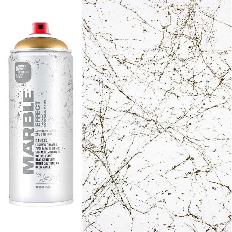 Montana Effect Marble Sprey Boya 400 Ml Gold Em Gold