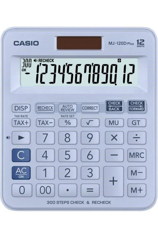 Casio Hesap Makinesi Masaüstü Mj-120D Plus-Lb 12 Hane
