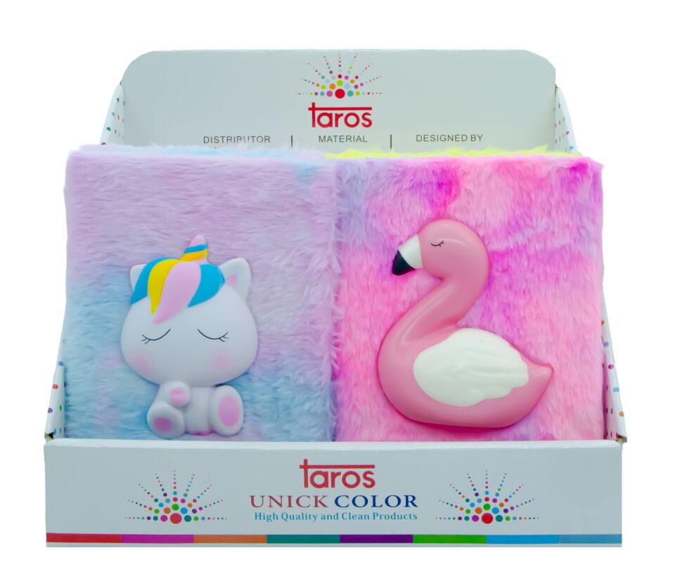 Taros Unick Color Puffy A5 Peluş Defter