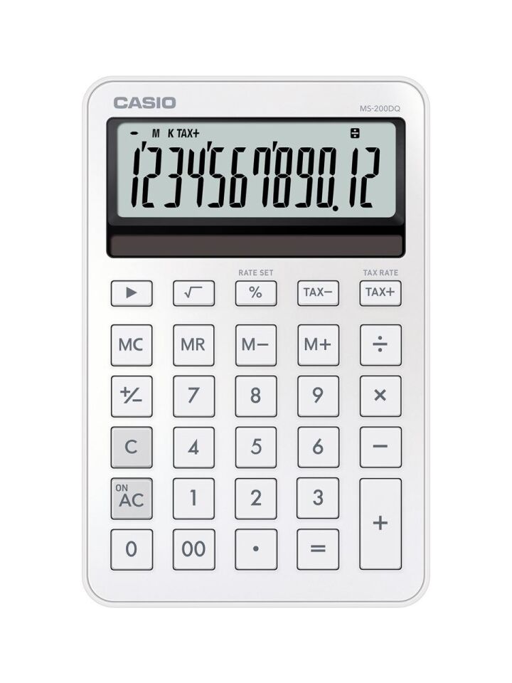Casio Hesap Makinesi Masaüstü Ms-200dq-We-W-Dp