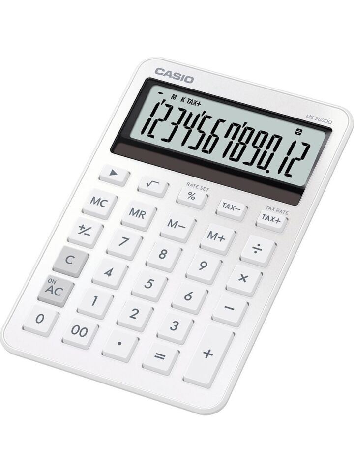 Casio Hesap Makinesi Masaüstü Ms-200dq-We-W-Dp