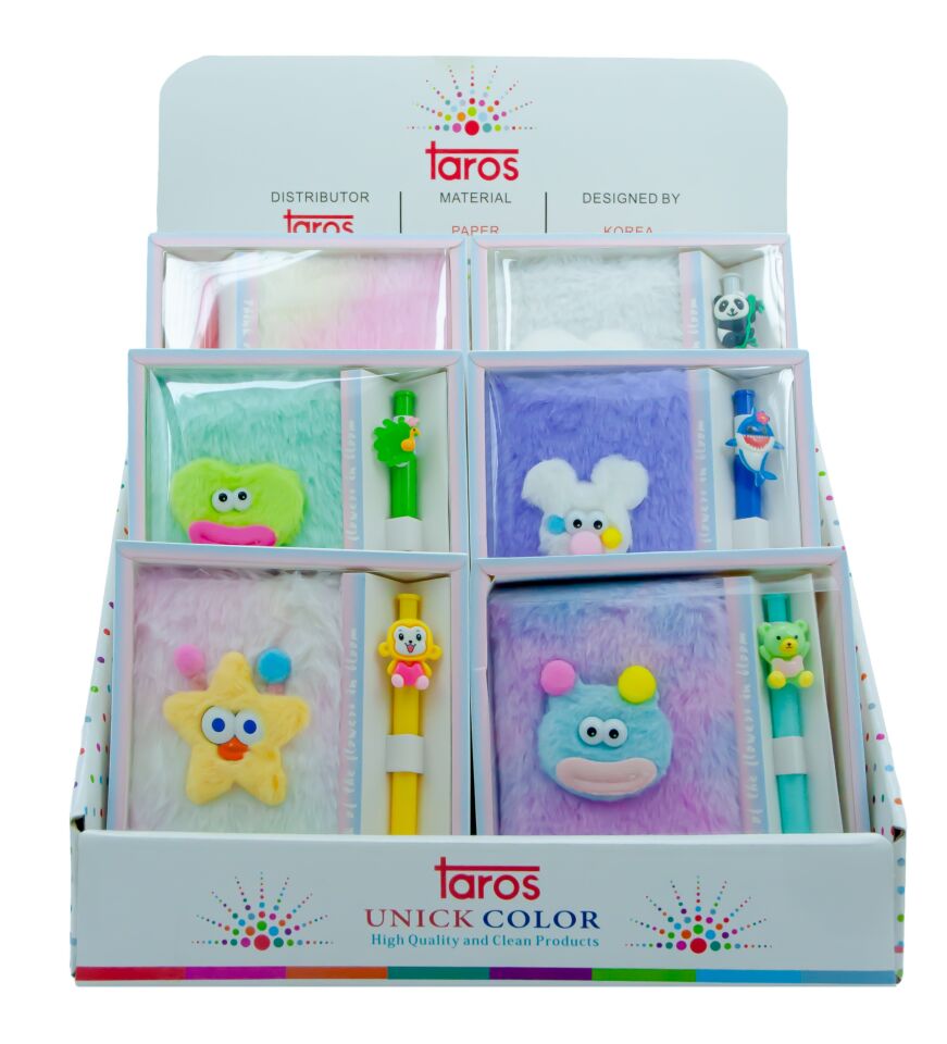 Taros Unick Color Pörtlek Göz Kutulu Kalemli Hatıra Defteri