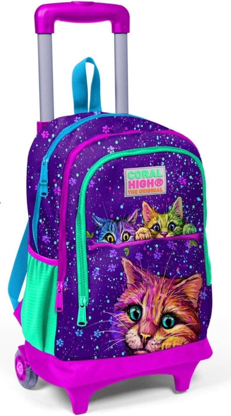 Yaygan Coral High Çekçek Sırt Çanta Işıklı Tekerlek 23932