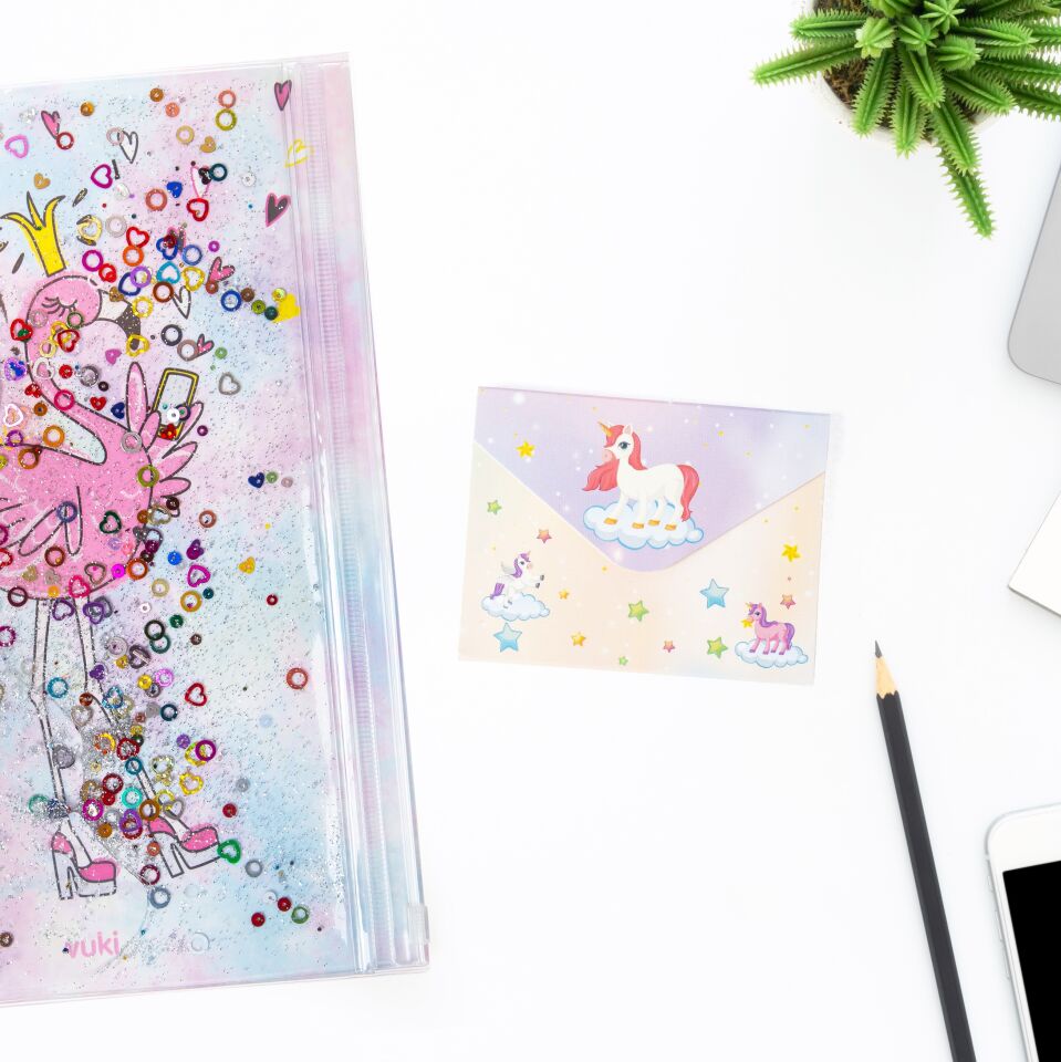 Vuki Mektup Şeklinde Cırtlı Mini Çek Kopar Defter