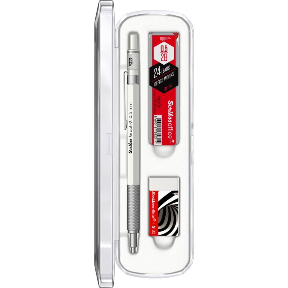 Scrikss Graph-X 3 Lü Set 0.5 Mm Beyaz