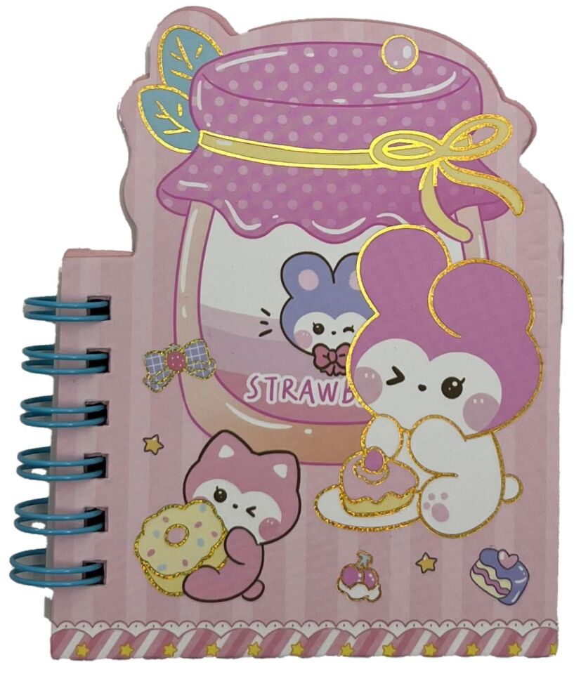 Taros Unick Color Diy Pembe Tavşan Mini Not Defteri