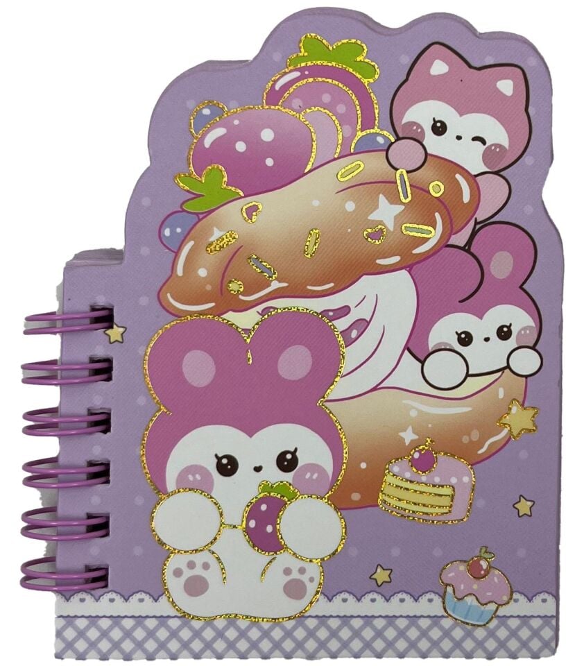 Taros Unick Color Diy Pembe Tavşan Mini Not Defteri