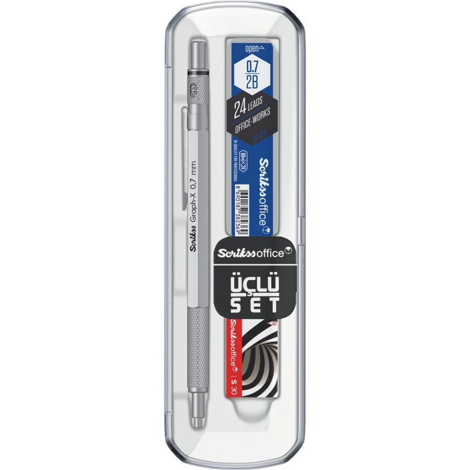 Scrikss Graph-X 3 Lü Set 0.7 Mm Kurşun