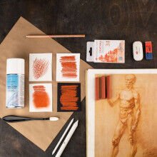 Güven Art St.Petersburg Ladoga Grafik Çizim Tebeşiri Sanguine 2721422309