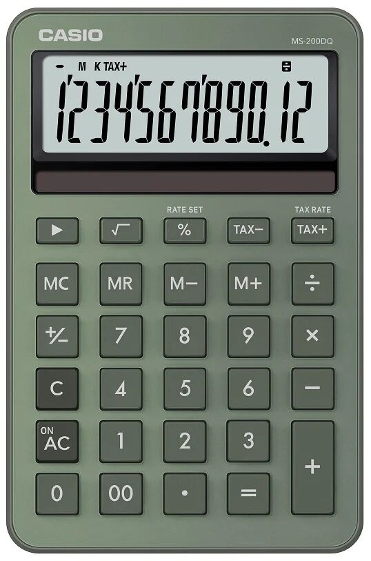 Casio Hesap Makinesi Masaüstü Ms-200dq-Gn-W-Dp