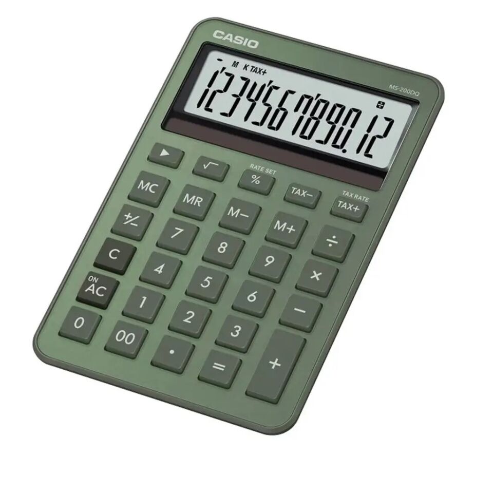 Casio Hesap Makinesi Masaüstü Ms-200dq-Gn-W-Dp