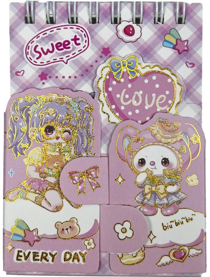 Taros Unick Color Candy Girl Mini Not Defteri