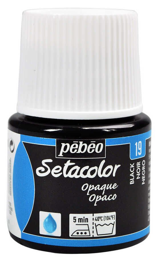 Pebeo Setacolor Opaque 45 Ml Şişe Laque Noire