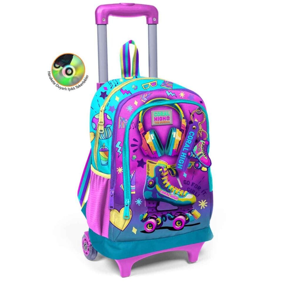 Yaygan Coral High Çekçek Sırt Çanta Işıklı Tekerlek 23954