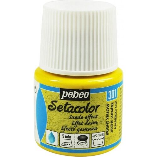 Pebeo Setacolor Opaque Suede Effect 45 Ml Bright Yellow