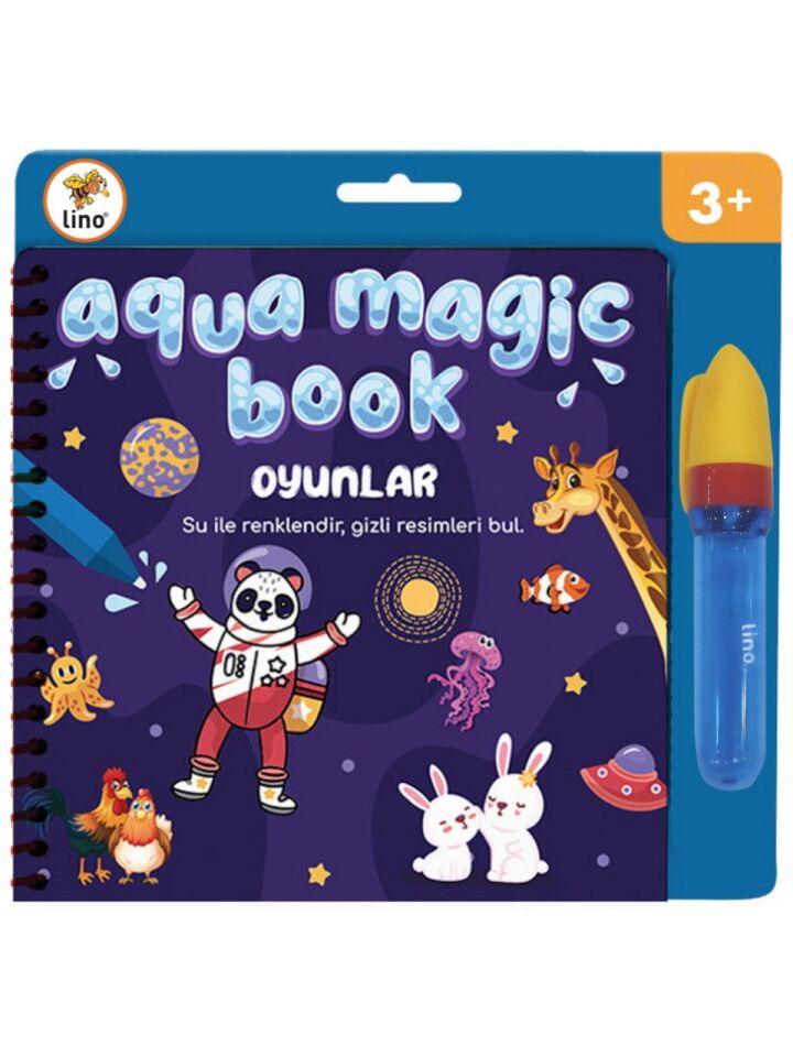 Lino Aqua Magic Book Kıtalar Sihirli Boyama Kitabı