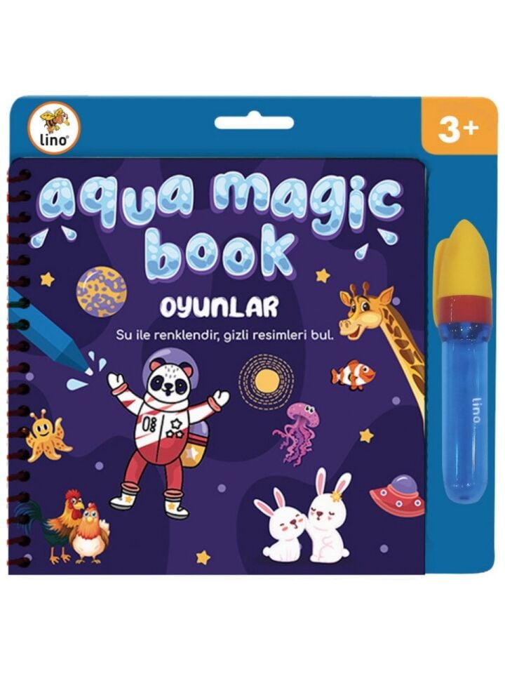 Lino Aqua Magic Book Kıtalar Sihirli Boyama Kitabı