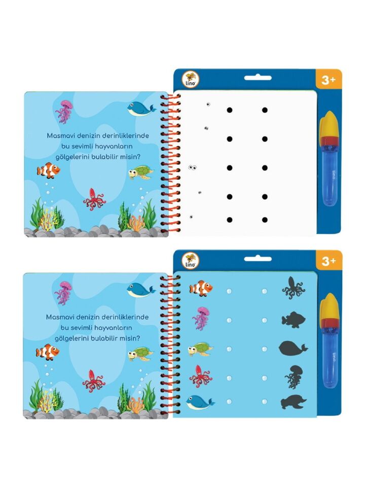 Lino Aqua Magic Book Kıtalar Sihirli Boyama Kitabı
