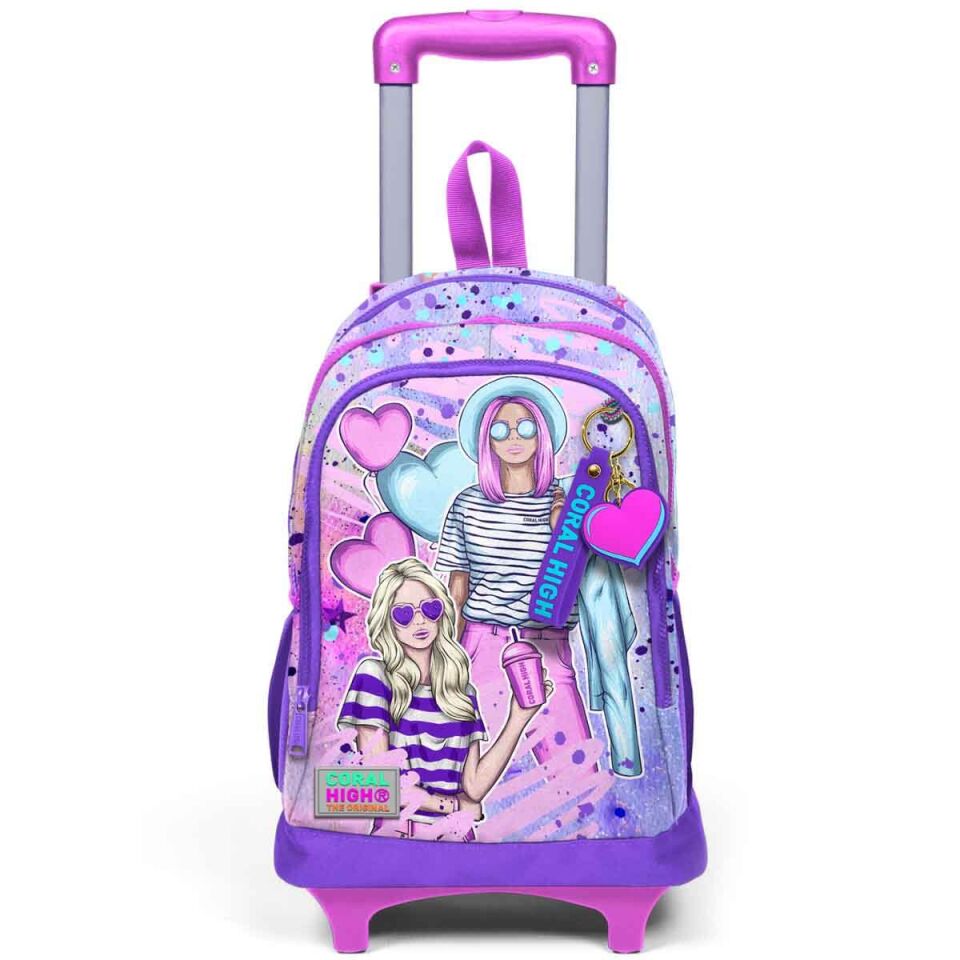 Yaygan Coral High Çekçek Sırt Çanta Işıklı Tekerlek 23955