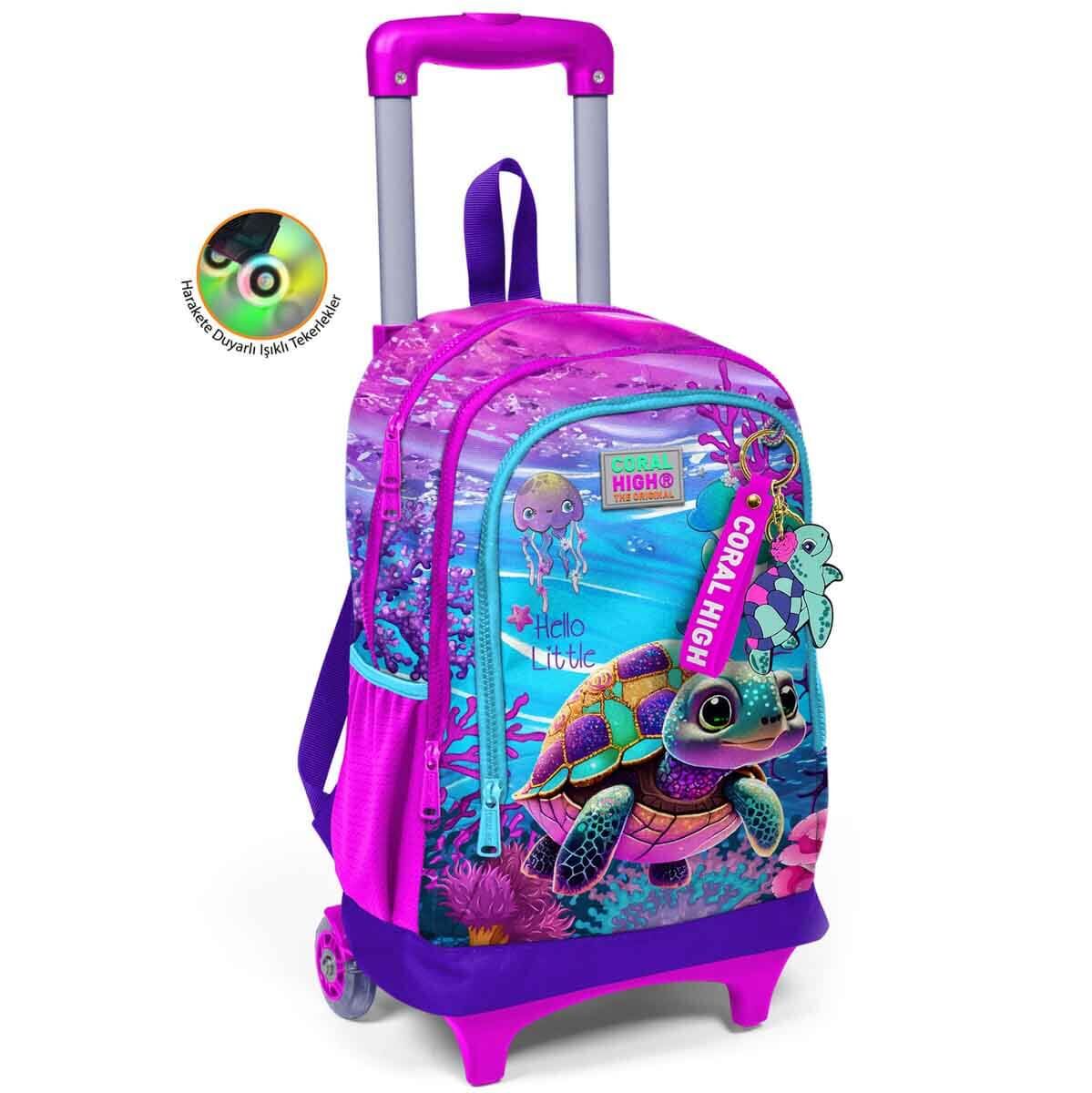 Yaygan Coral High Çekçek Sırt Çanta Işıklı Tekerlek 23956