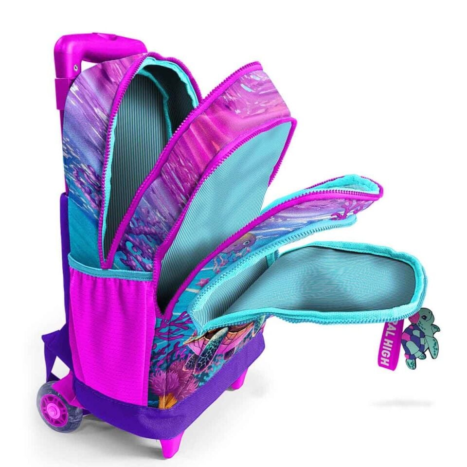 Yaygan Coral High Çekçek Sırt Çanta Işıklı Tekerlek 23956