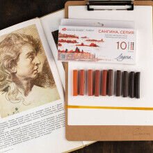 Güven Art St.Petersburg Ladoga Grafik Çizim Tebeşiri Sanguine Ve Sepia 6 Lı 2721422313