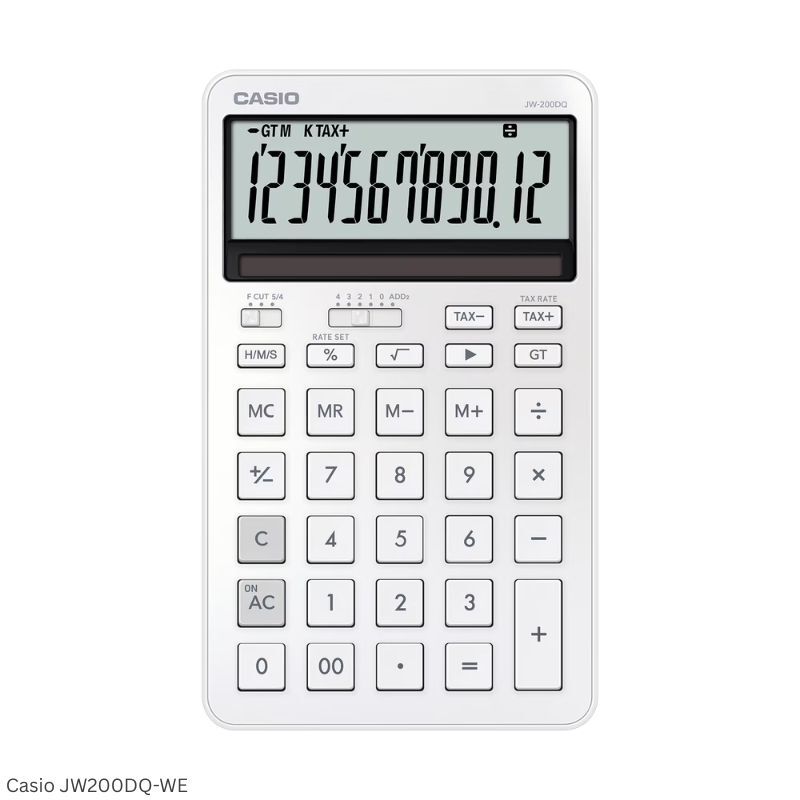 Casio Hesap Makinesi Masaüstü Jw-200dq-We-W-Dp