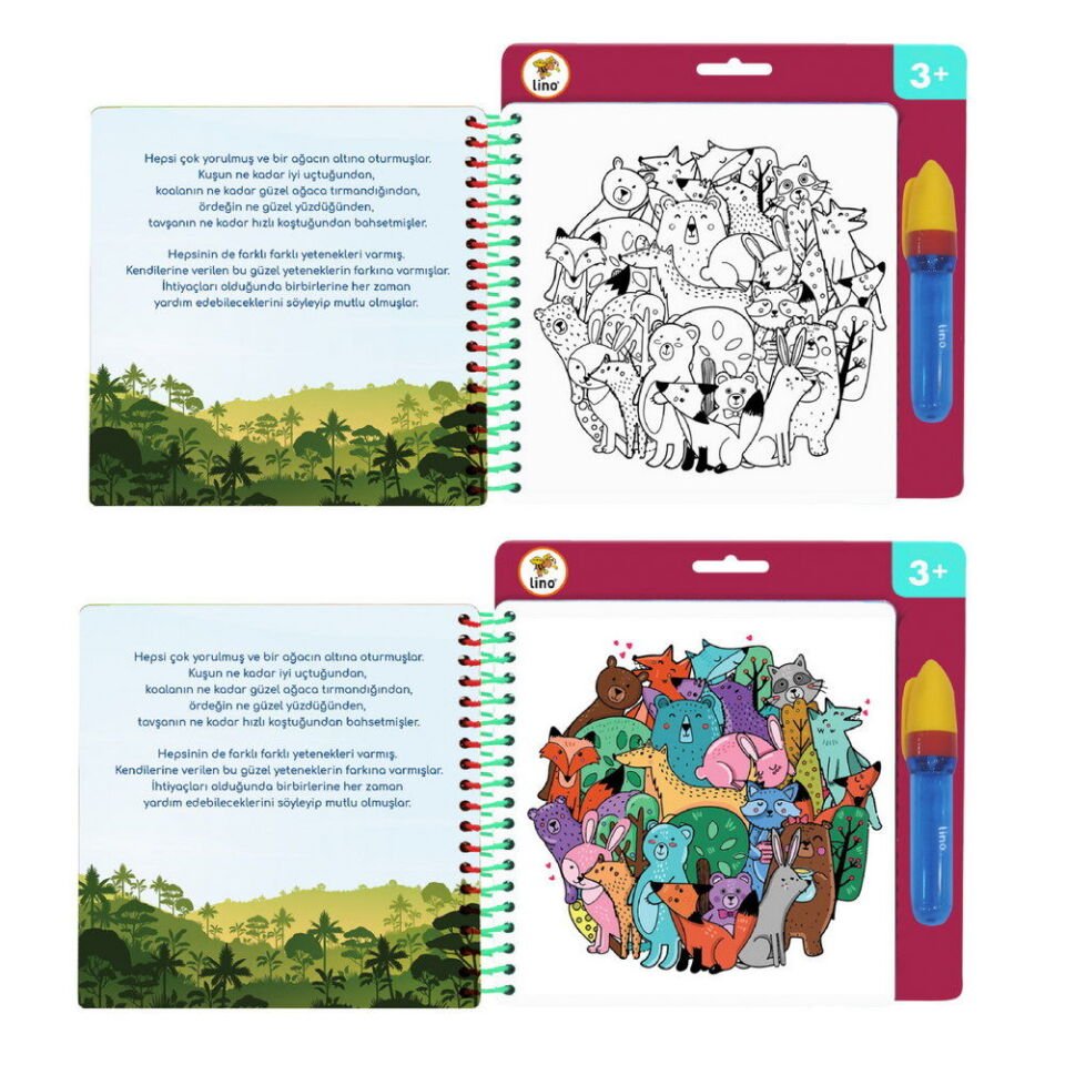 Lino Aqua Magic Book Mandala Sihirli Boyama Kitabı