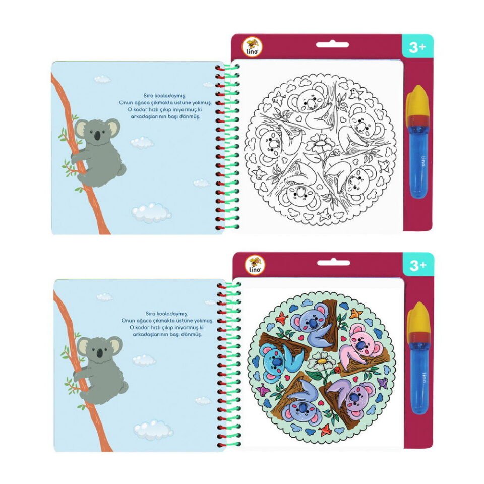 Lino Aqua Magic Book Mandala Sihirli Boyama Kitabı