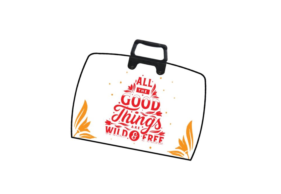 Abka Art College Çanta 38x55 Yazılı Seri