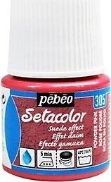 Pebeo Setacolor Opaque Suede Effect 45 Ml Powder Pink