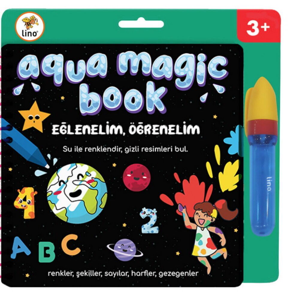Lino Aqua Magic Book Eğlenelim Öğrenelim Sihirli Boyama Kitabı