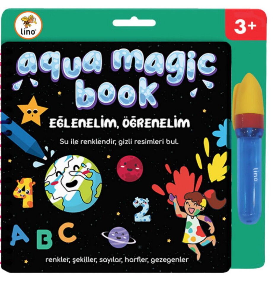 Lino Aqua Magic Book Eğlenelim Öğrenelim Sihirli Boyama Kitabı