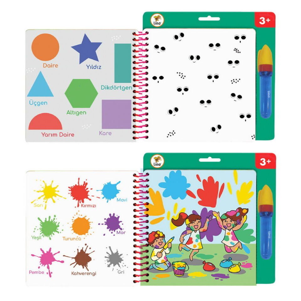Lino Aqua Magic Book Eğlenelim Öğrenelim Sihirli Boyama Kitabı