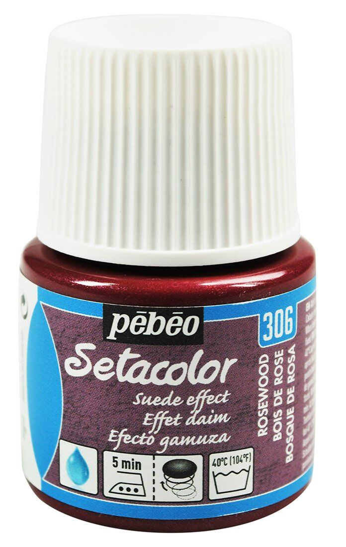 Pebeo Setacolor Opaque Suede Effect 45 Ml Rosewood