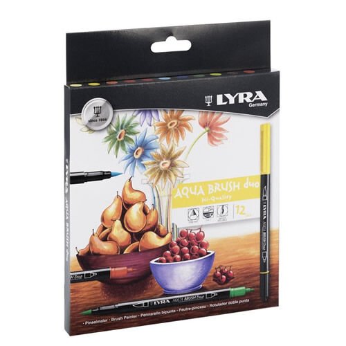 Lyra Aqua Brush Duo Askılı Paket 12 Li Karışık
