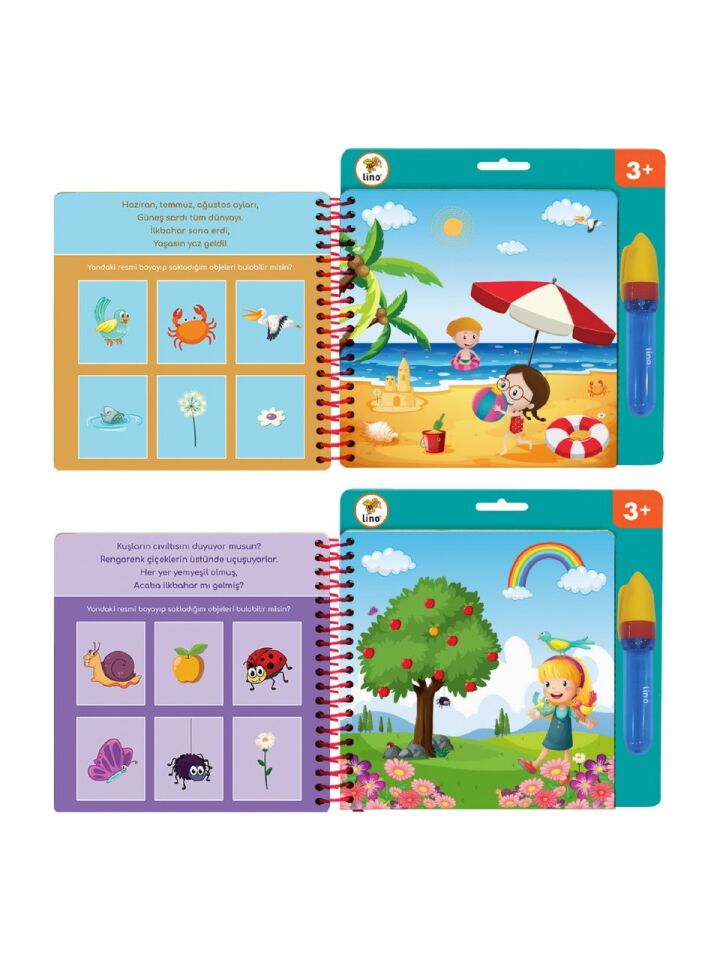 Lino Aqua Magic Book Mevsimler Sihirli Boyama Kitabı