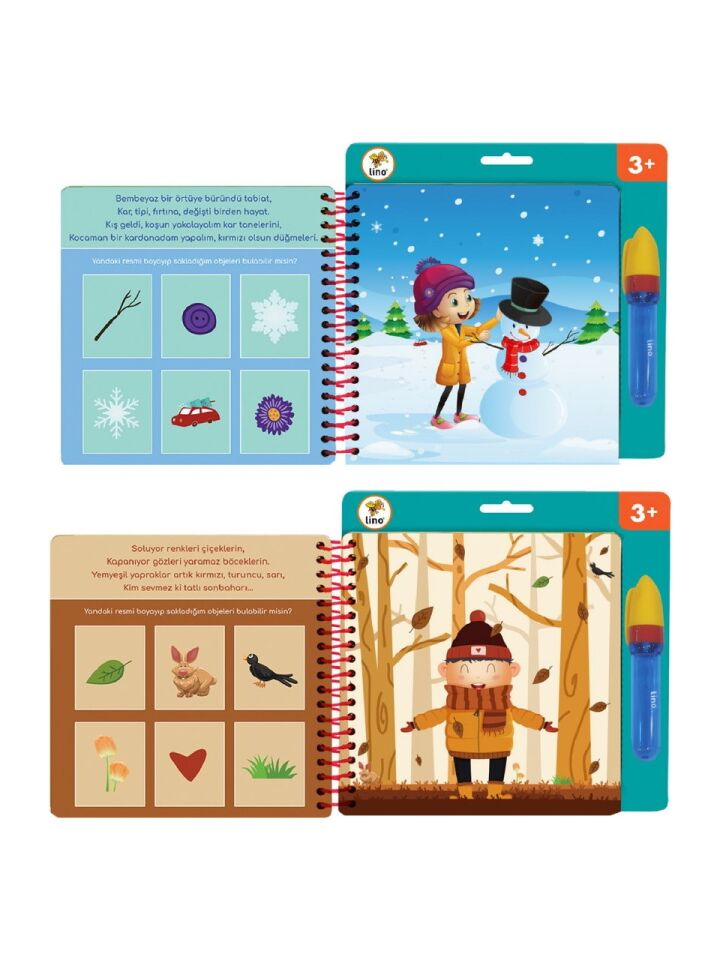 Lino Aqua Magic Book Mevsimler Sihirli Boyama Kitabı