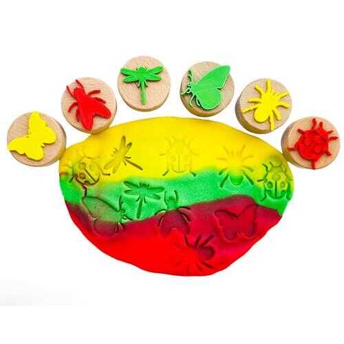 Gen Oyuncak Ahşap Damga Böcekler 6 Lı