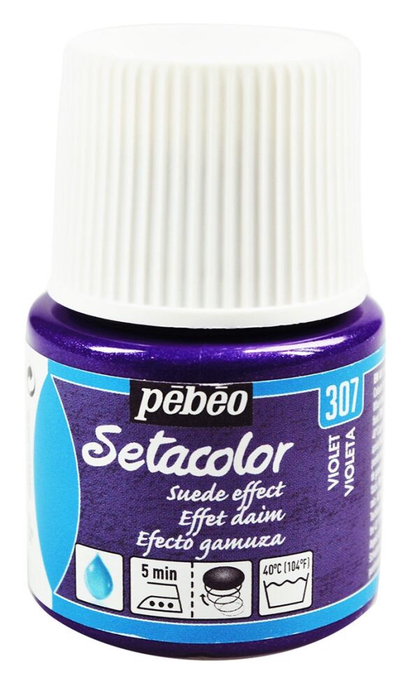 Pebeo Setacolor Opaque Suede Effect 45 Ml Violet