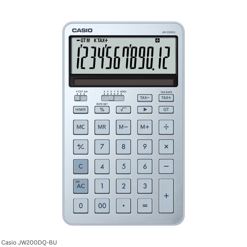 Casio Hesap Makinesi Masaüstü Jw-200dq-Bu-W-Dp