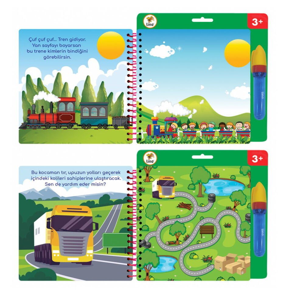 Lino Aqua Magic Book Araçlar Sihirli Boyama Kitabı