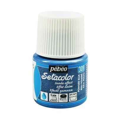 Pebeo Setacolor Opaque Suede Effect 45 Ml Powder Blue