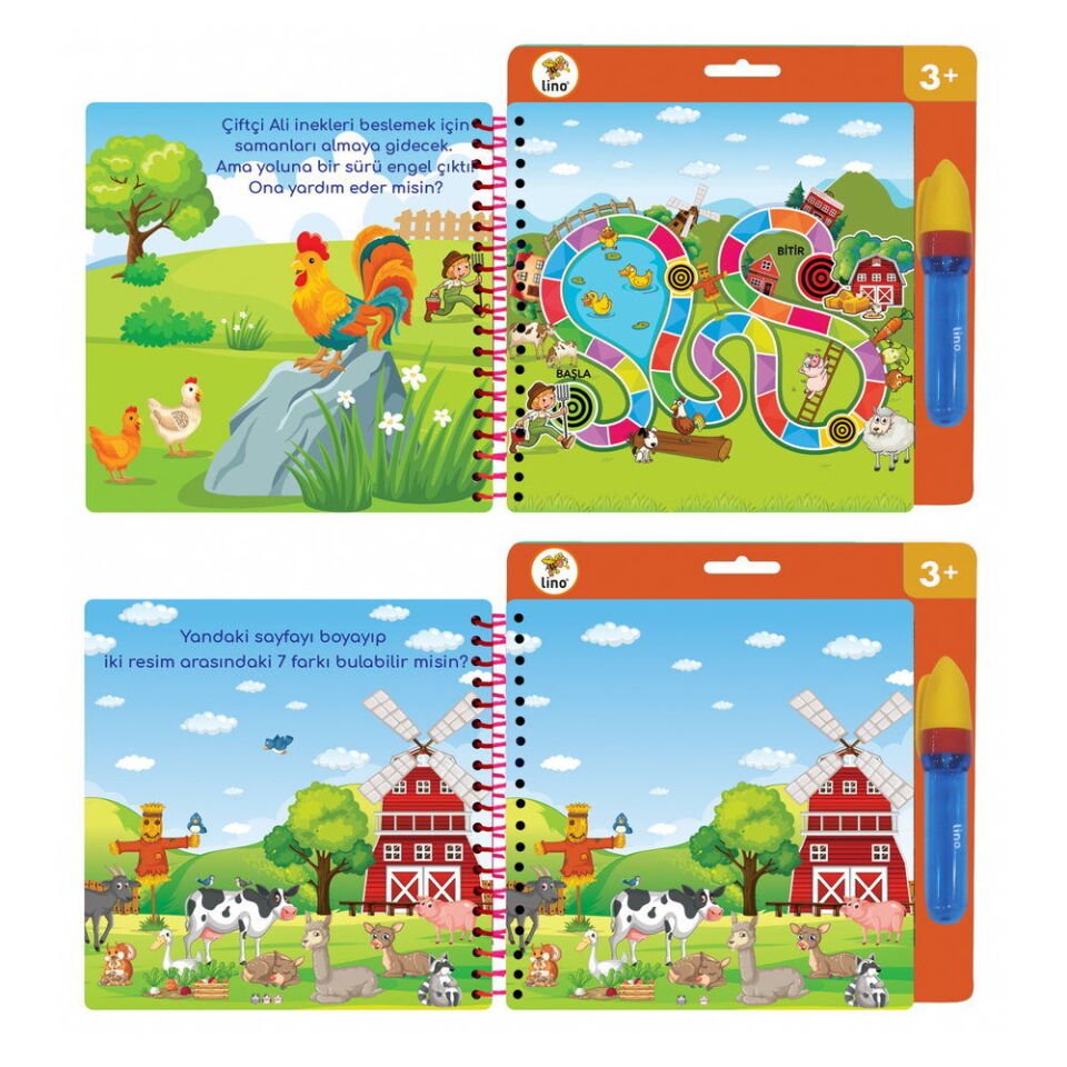 Lino Aqua Magic Book Çiftlik Sihirli Boyama Kitabı