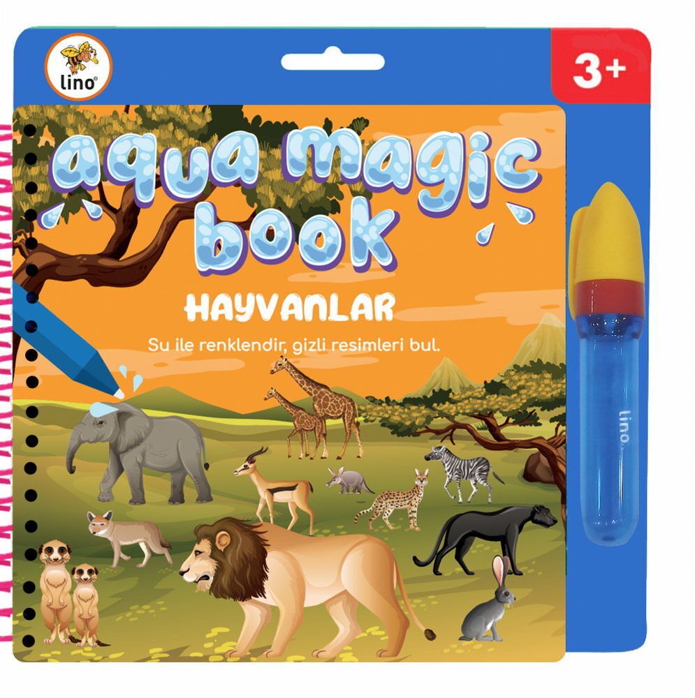 Lino Aqua Magic Book Hayvanlar Sihirli Boyama Kitabı