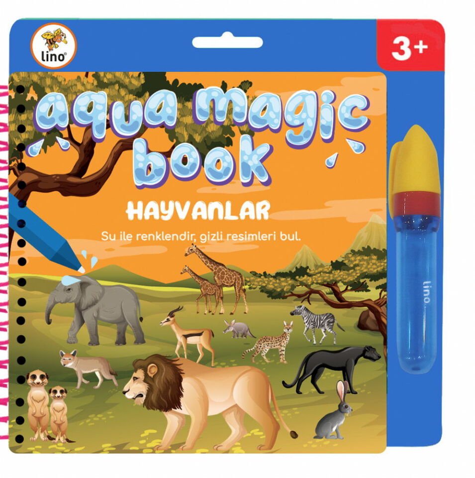 Lino Aqua Magic Book Hayvanlar Sihirli Boyama Kitabı