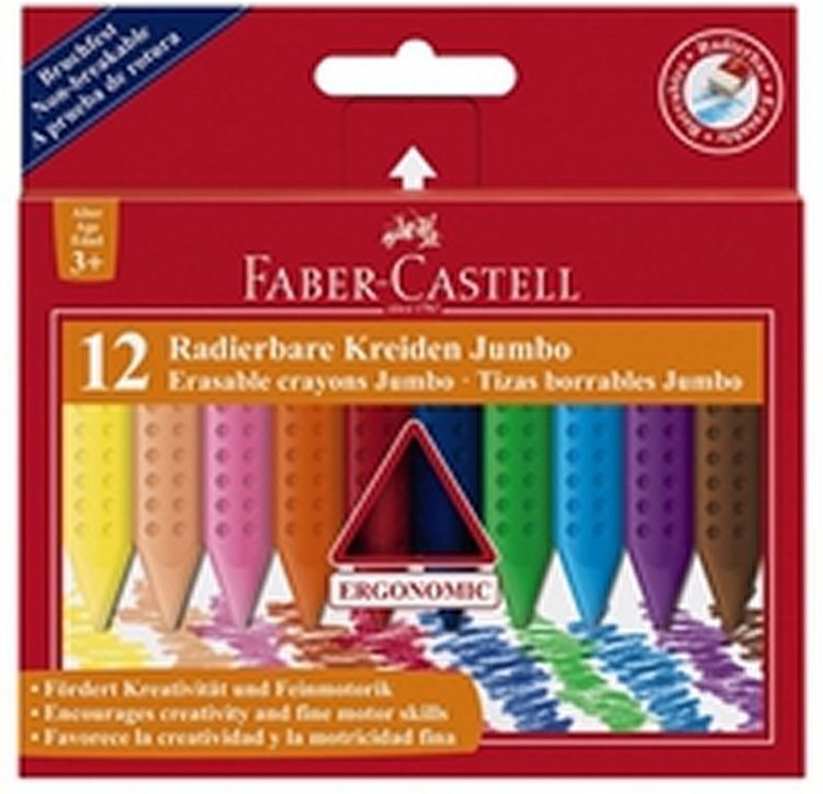 Faber-Castell Grip Jumbo Mum Boya 12 Renk